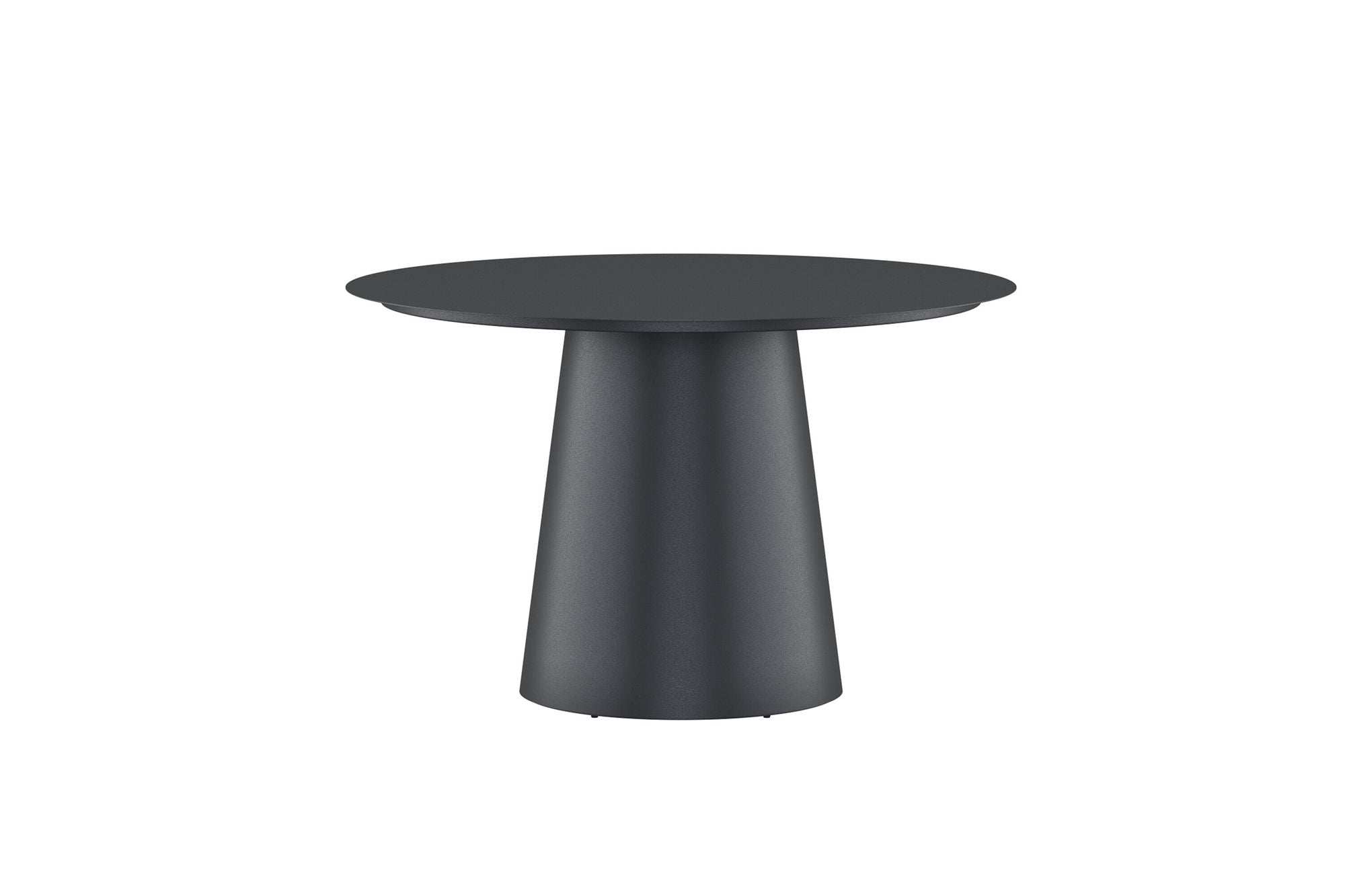 Venture Home Lanzo spisebord ø120 - Black Aluminium