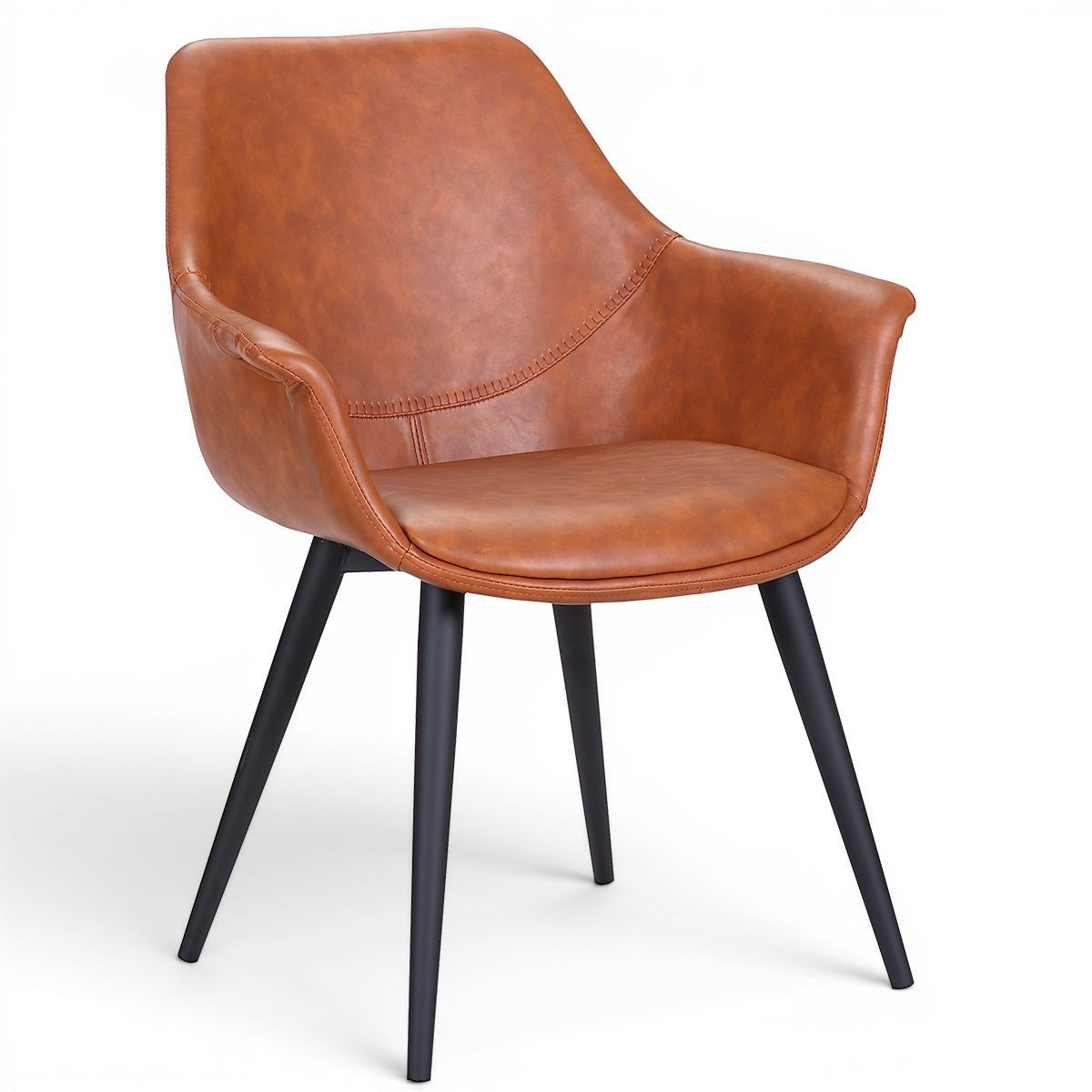 Spisebordsstol Cognac (Model: Signe) (2 stk)